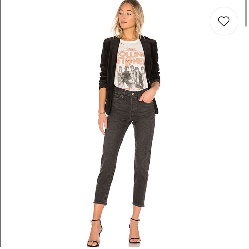Levi’s Wedgie Icon Fit in Deedee Wash Black Grey - Size 26 - Rare Find